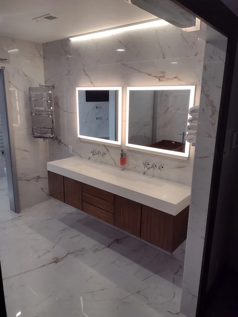 Bathroom remodel completed by Blue Collar Contracting